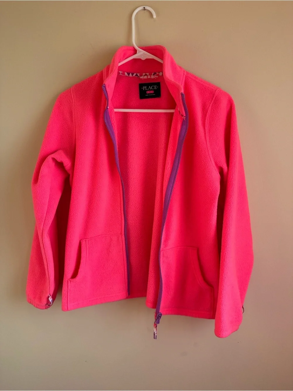 Girls XL 14 Children’s Place Puffer Jacket 3 In 1 Pink/Purple Kaleidoscope Hood